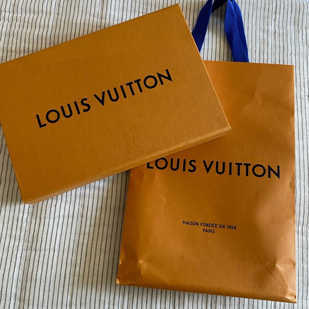Louis Vuitton Orange Box and gift bag